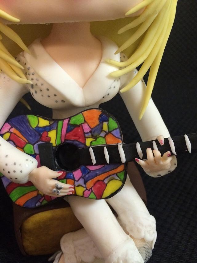 Dolly Parton anime style figurine - Cake by amcakedesigns - CakesDecor