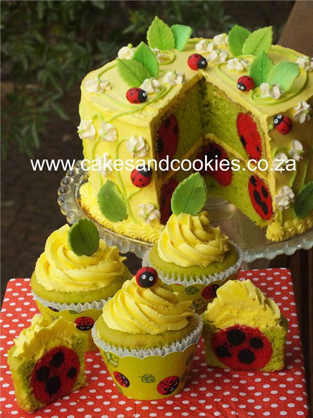 Ladybirds Inside My Cakes And Cupcakes