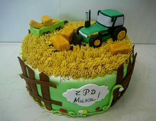 John Deere Cake Cake By Borislavahristova Cakesdecor