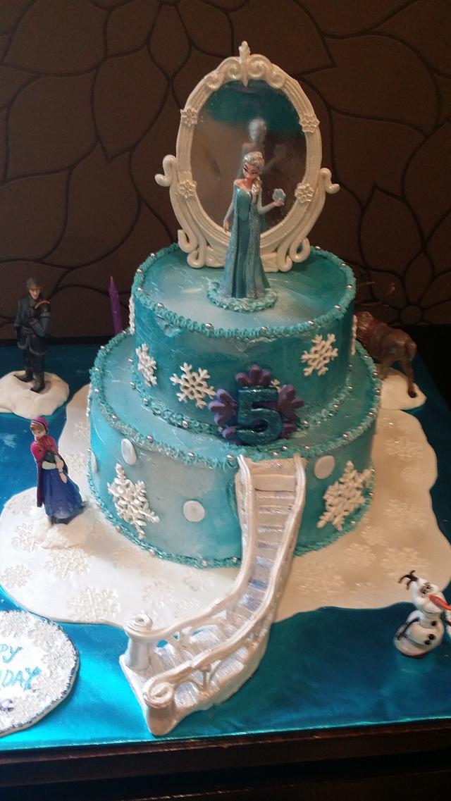 Frozen themed 2 - Decorated Cake by CAKE RAGA - CakesDecor