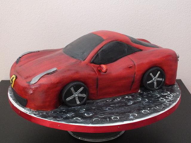 ferrari cake - Decorated Cake by Janeta Kullová - CakesDecor