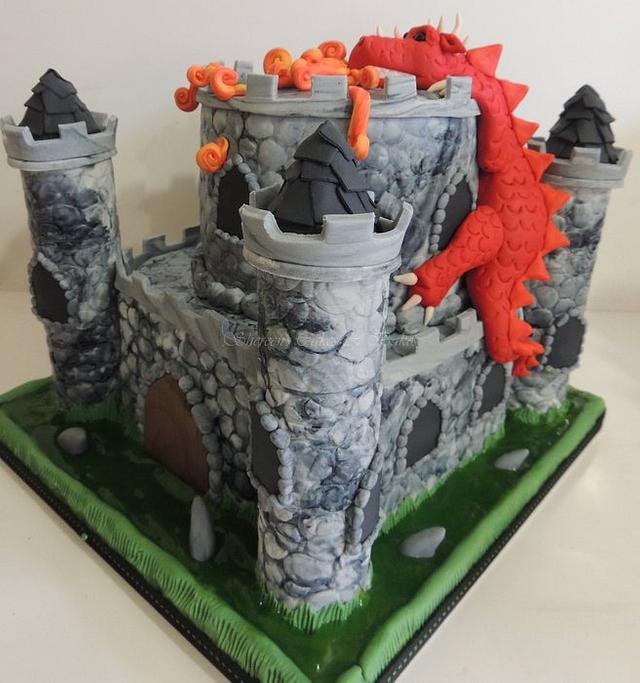 Dragon Castle Cake By Shereen Cakesdecor