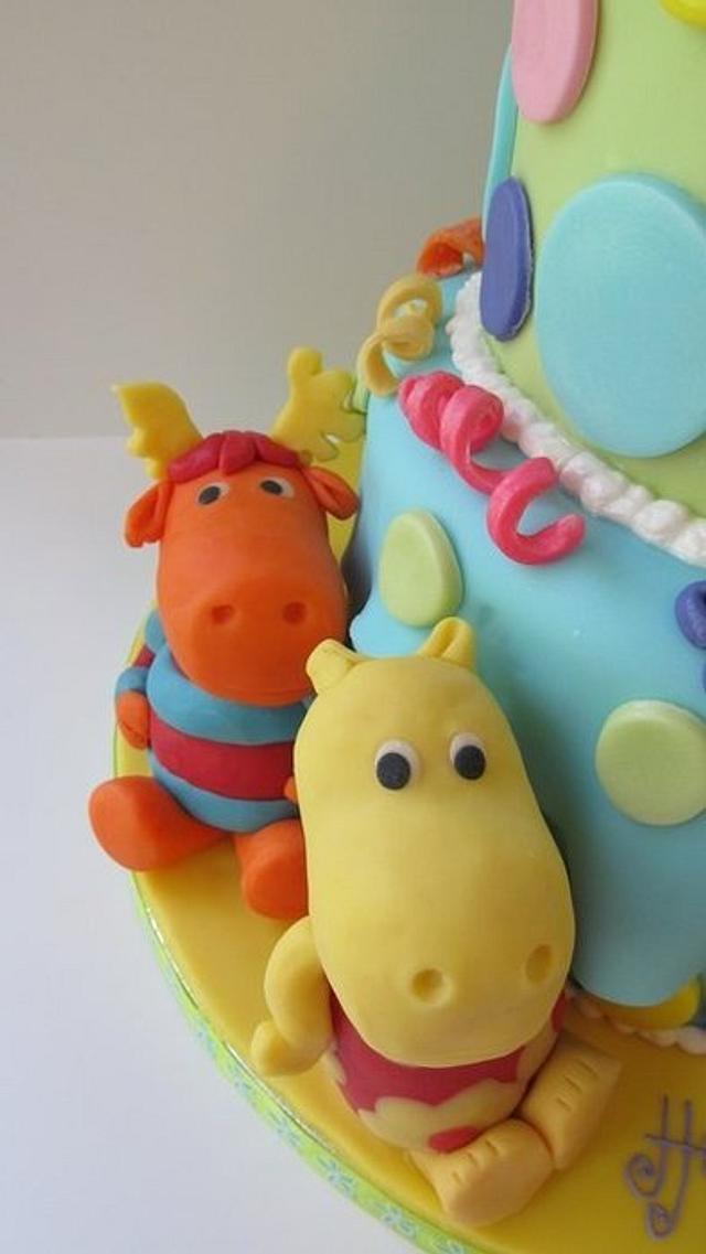 Backyardigans 1st birthday cake - Cake by Denise Frenette - CakesDecor