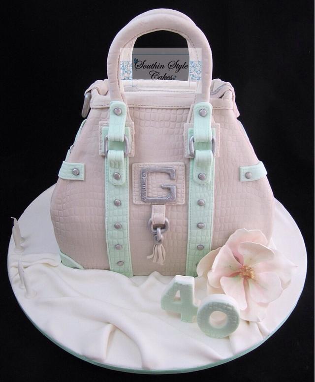 Designer Handbag Cake Decorated Cake by Southin Style CakesDecor