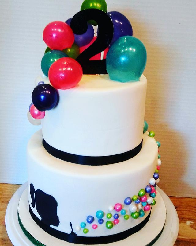 Gelatin Bubble Birthday Cake Decorated Cake by Tiffany CakesDecor