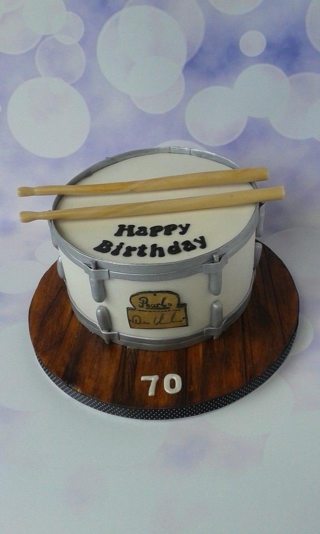 Drum cake Decorated Cake by Jenny Dowd CakesDecor