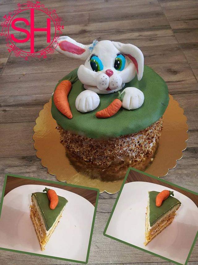 Bunny carrot cake cake by Andreea Gherasim CakesDecor Bunny carrot cake cake by Andreea Gherasim CakesDecor