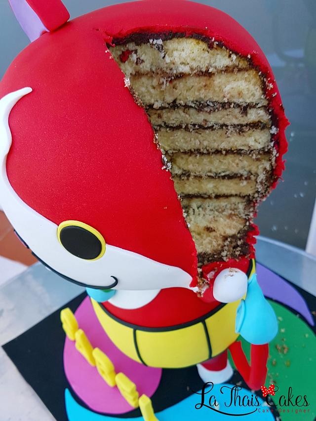 Jibanyan Yokai Watch Cake By La Thais Cakes Cakesdecor