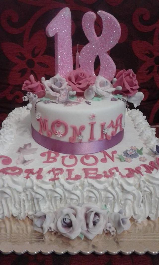 THE FIRST BIRTHDAY CAKE OF MONIKA - Decorated Cake by - CakesDecor