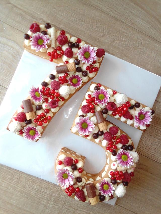 Number cake - Decorated Cake by Vebi cakes - CakesDecor