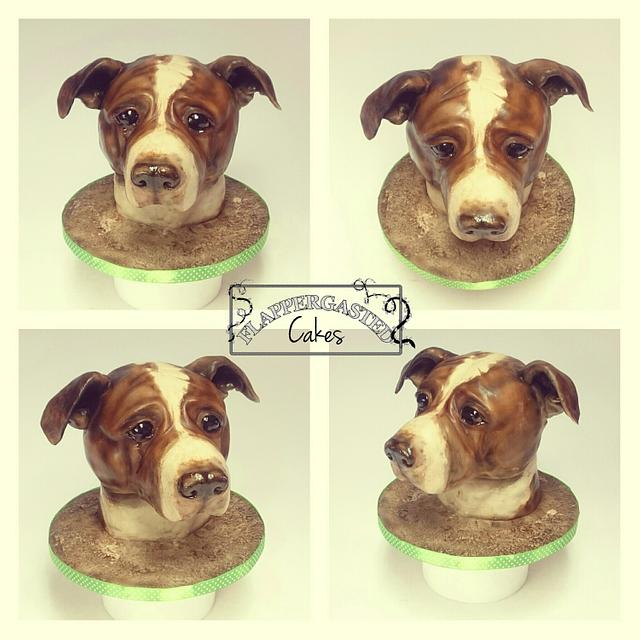 Dog face cake - Cake by Flappergasted Cakes - CakesDecor