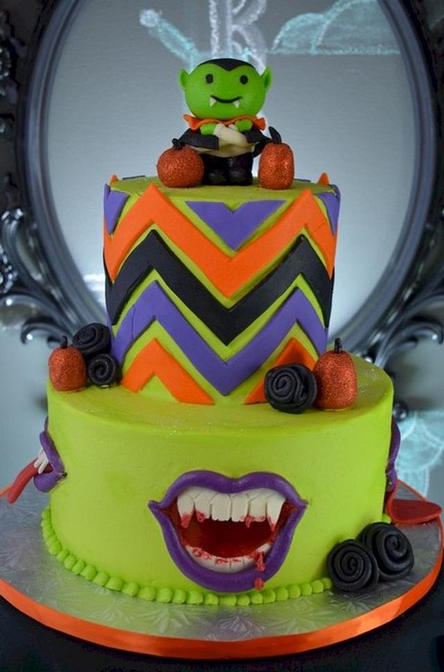 Vampire Bat Cake | Fun Halloween Food Idea Complete with Fake Blood!
