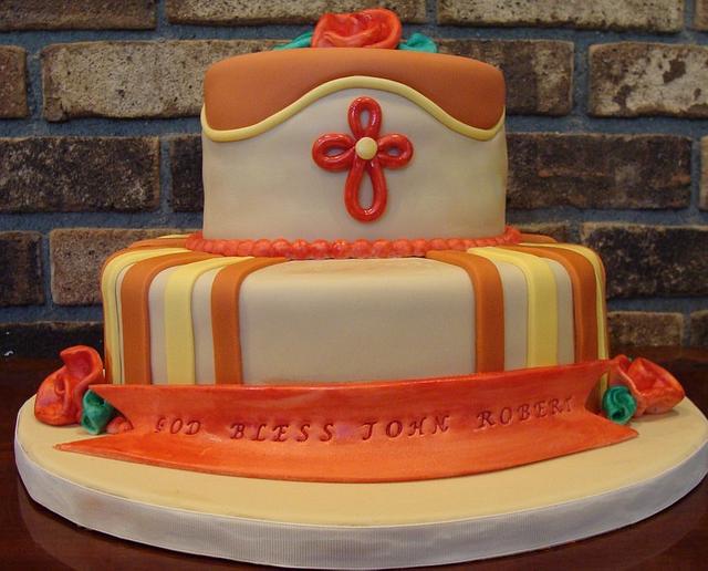 Baptism Cake Decorated Cake by BellaCakes & Confections CakesDecor