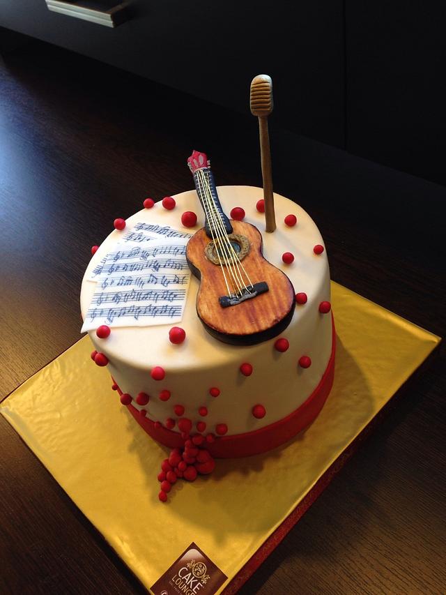 Cake with guitar - Cake by Cake Lounge - CakesDecor