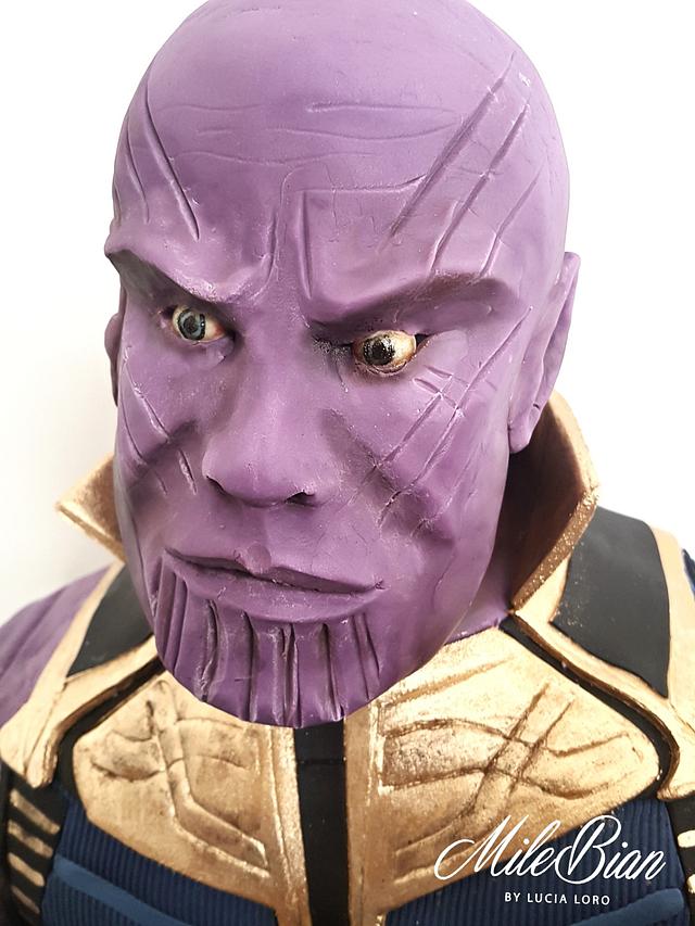 Thanos Bust Cake