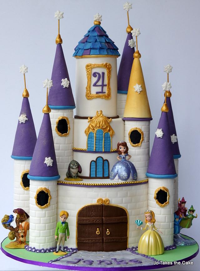 Sofia the First Castle - Cake by Jo Finlayson (Jo Takes - CakesDecor