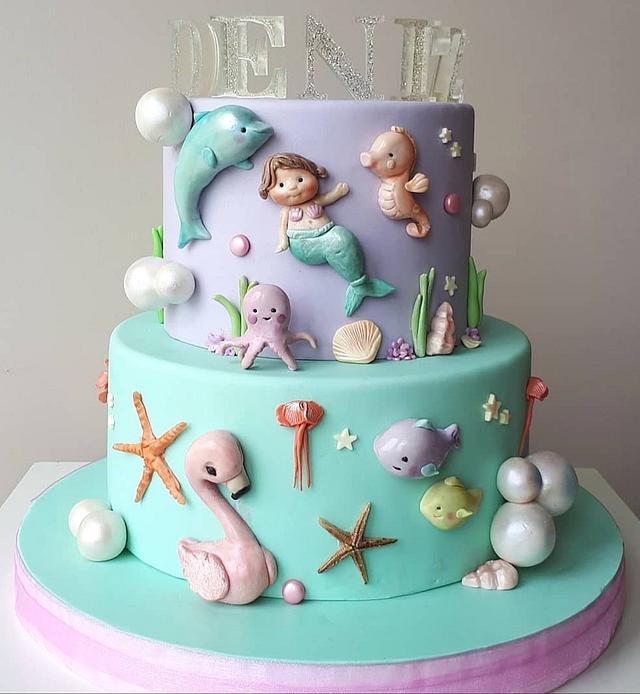 Little mermaid cake - Decorated Cake by tatlibirseyler - CakesDecor