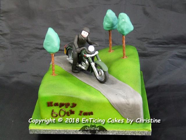 Motorbike Royal Enfield Cake By Christine Ticehurst Cakesdecor