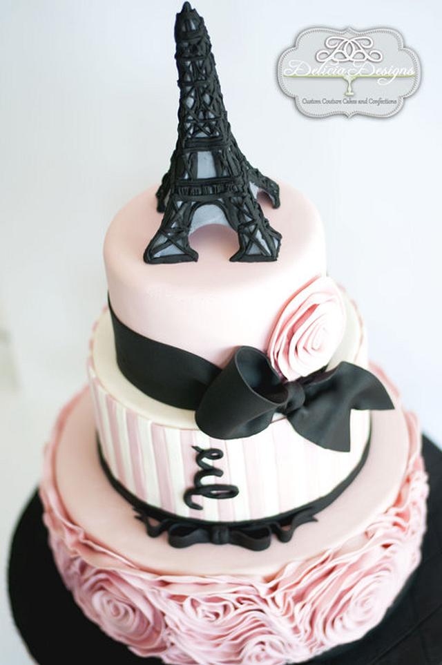 La Tour Eiffel - Cake by Delicia Designs - CakesDecor