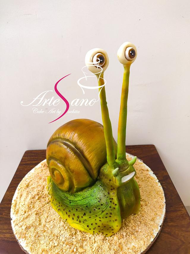 Snail cake Decorated Cake by Suchita kunder CakesDecor