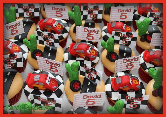 Cars Cupcakes! - Cake by Karen Dodenbier - CakesDecor