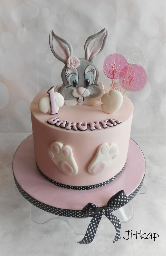 Bunny baby cake - Decorated Cake by Jitkap - CakesDecor