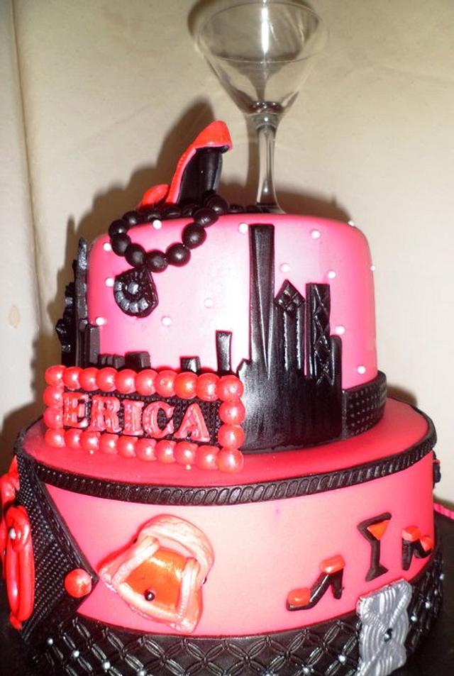 Sex And The City Style Birthday Cake Cake By Joyce Cakesdecor 8927