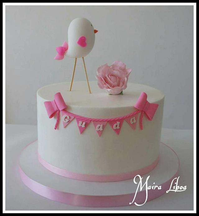 Bird cake - Decorated Cake by Maira Liboa - CakesDecor