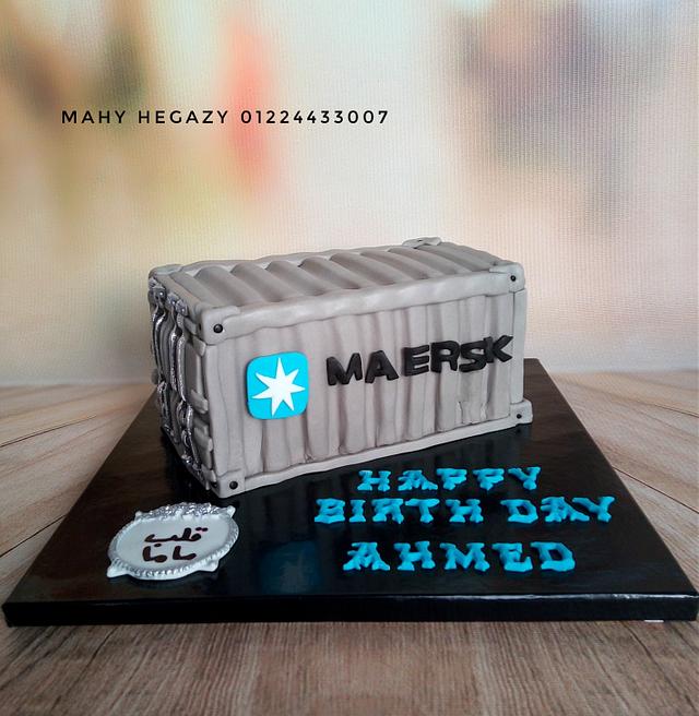 Container cake Decorated Cake by Mahy hegazy CakesDecor