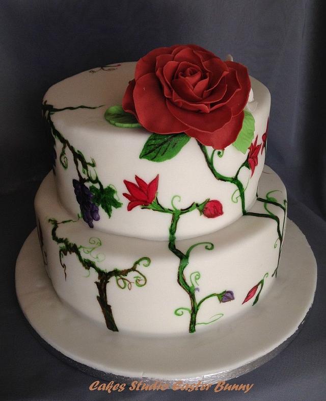 Rose Cake Decorated Cake By Irina Vakhromkina Cakesdecor 