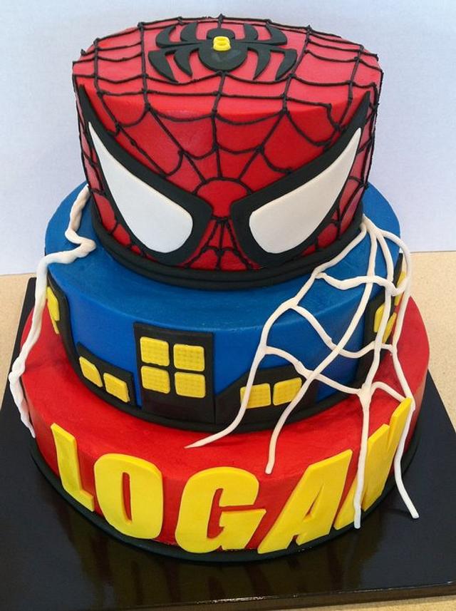 Spidey city - Decorated Cake by res3boys - CakesDecor