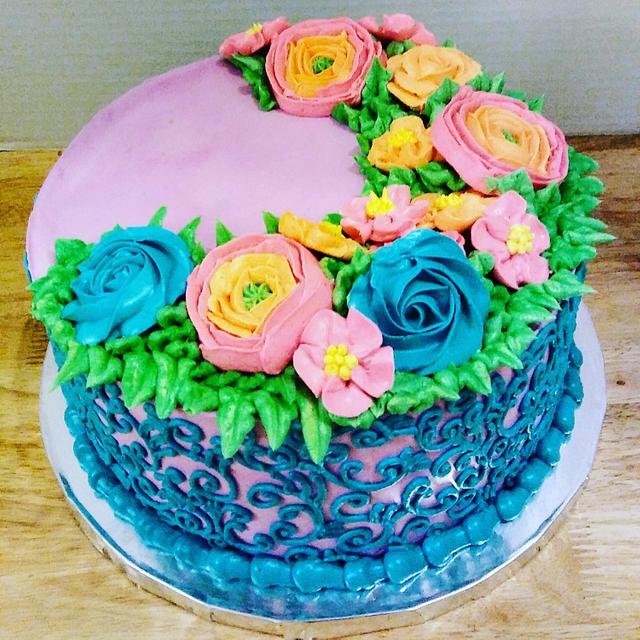 Spring Has Sprung - Decorated Cake by Tiffany DuMoulin - CakesDecor