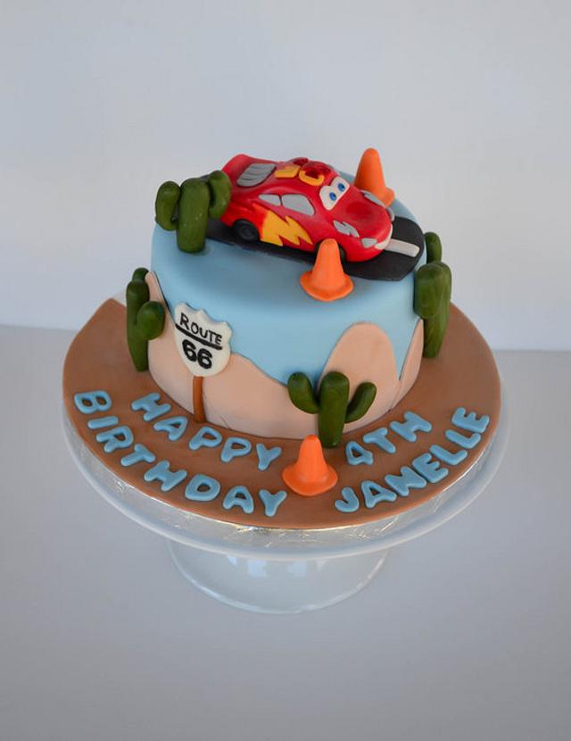 Cars Theme Cake - Cake by Sweet Creations by Sophie - CakesDecor