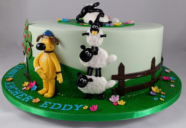 Shaun the Sheep and Friends. - Cake by Lisa-Jane Fudge - CakesDecor