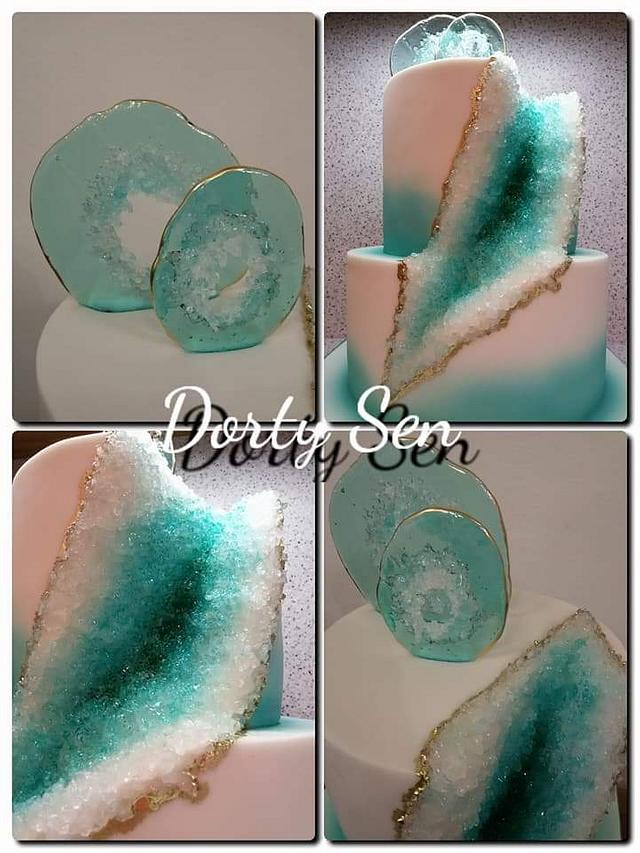Geode Crystal cake