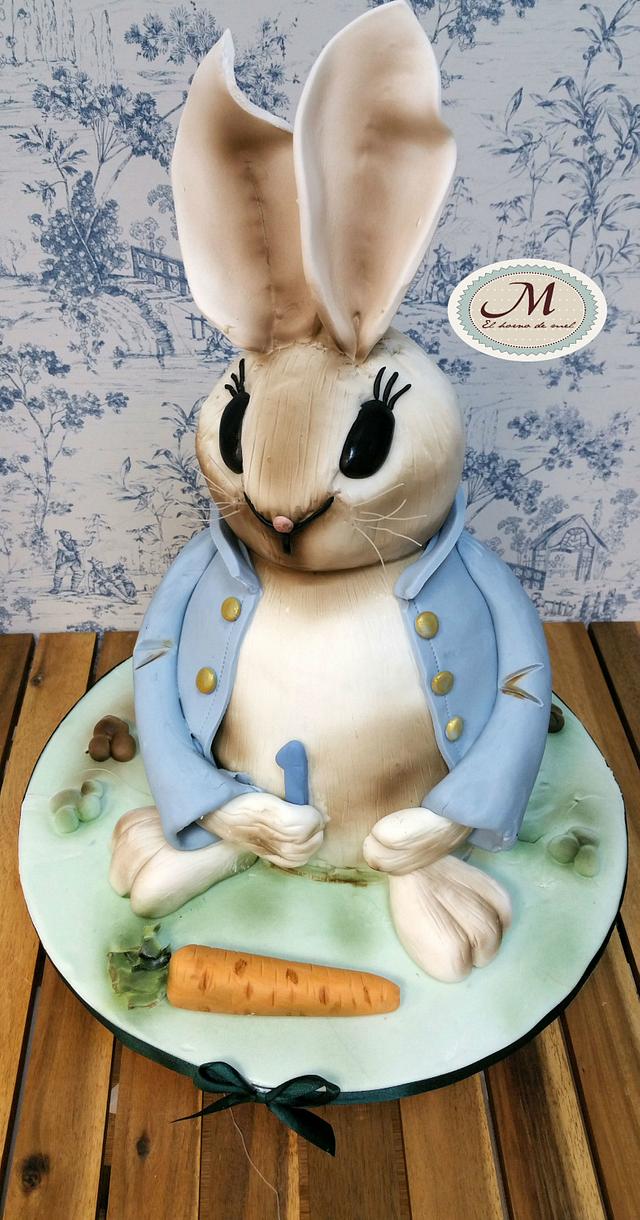 RABBIT CAKE Decorated Cake by MELBISES CakesDecor