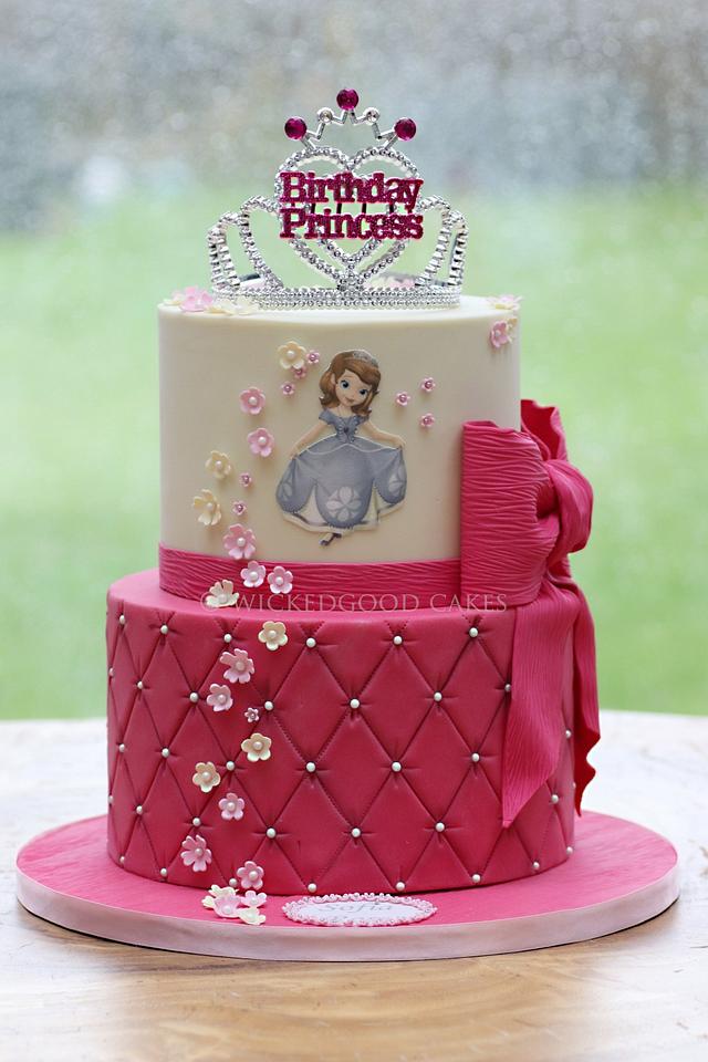 Sofia The First Cake Design 2 Layer Sofia Cake Birthday Princess 