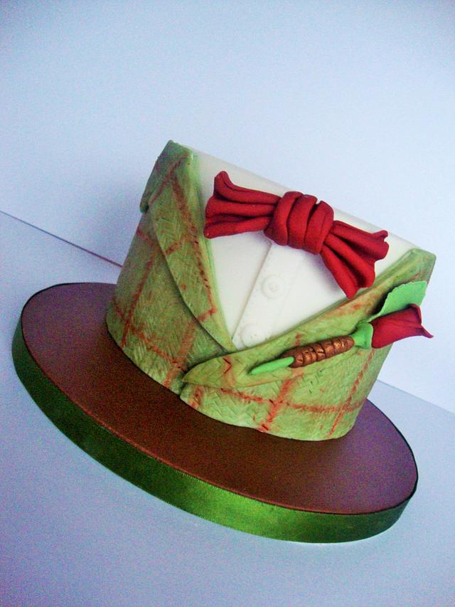 Tweed jacket cake Decorated Cake by Amy CakesDecor