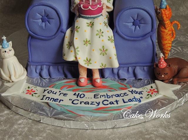 40th Birthday Crazy Cat Lady