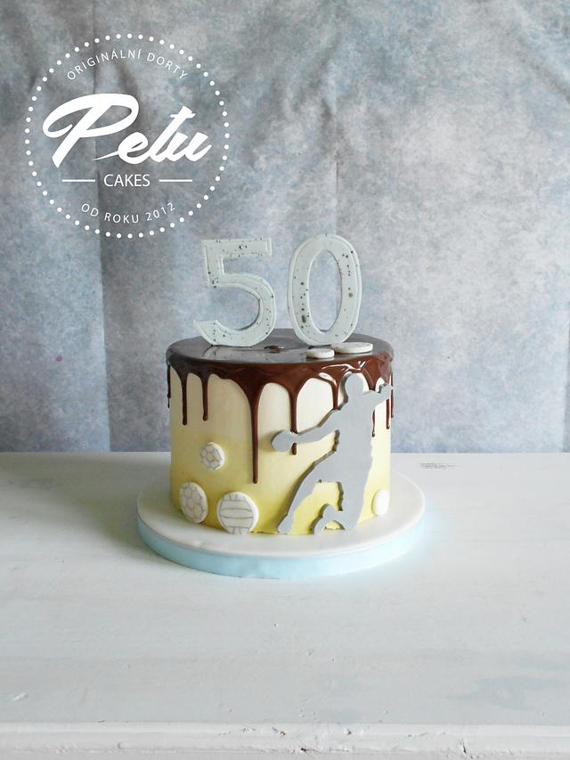 Handball For 50th Cake By Petra Kratka Petu Cakes Cakesdecor