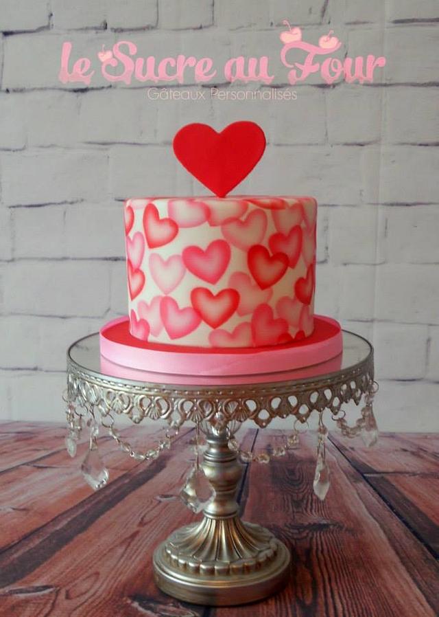 Valentine Cake - Cake by Sandra Major - CakesDecor