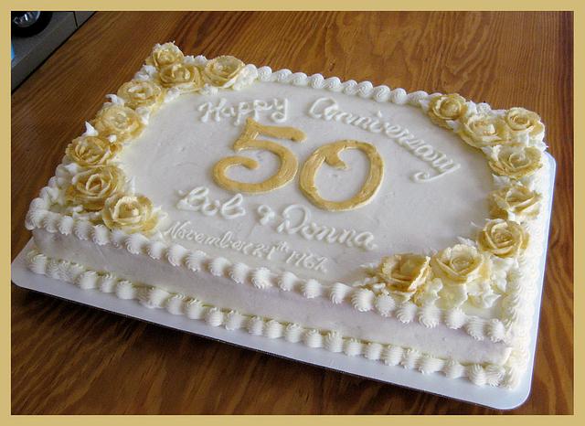 50th Anniversary - Decorated Cake by Wendy Army - CakesDecor