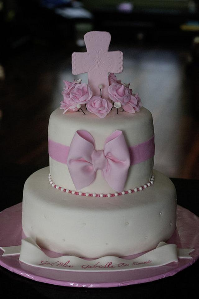 Baptism Cake - Decorated Cake by Vanilla01 - CakesDecor