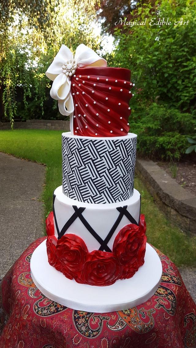 Red and black cake - Cake by Zohreh - CakesDecor