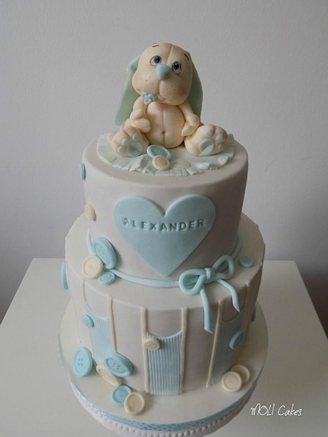 Christening cake - Decorated Cake by MOLI Cakes - CakesDecor