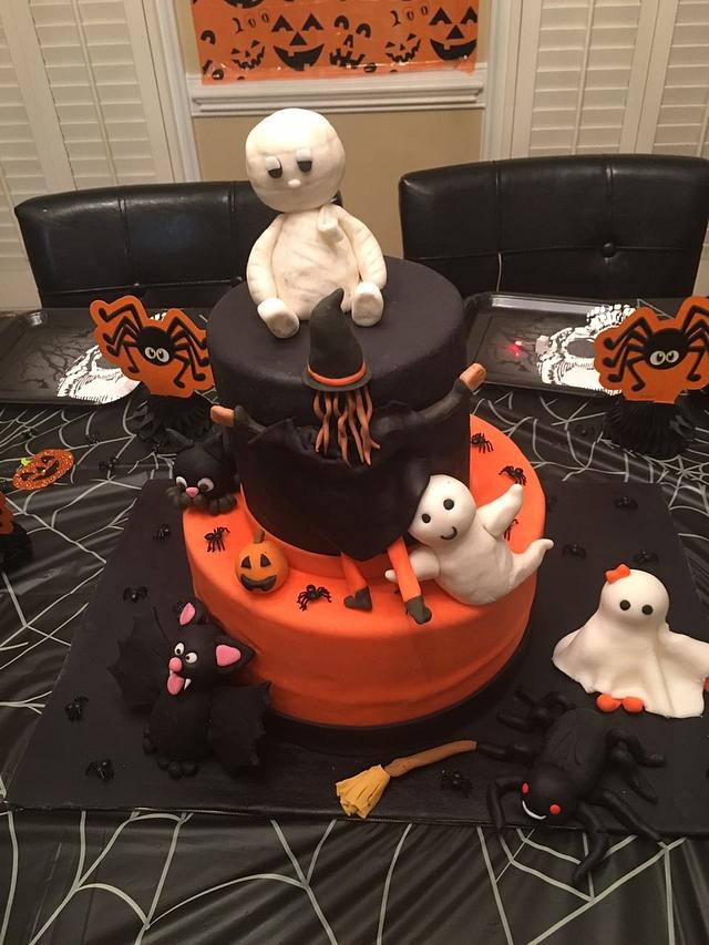 Brothers Halloween cake - Decorated Cake by Missybloop - CakesDecor