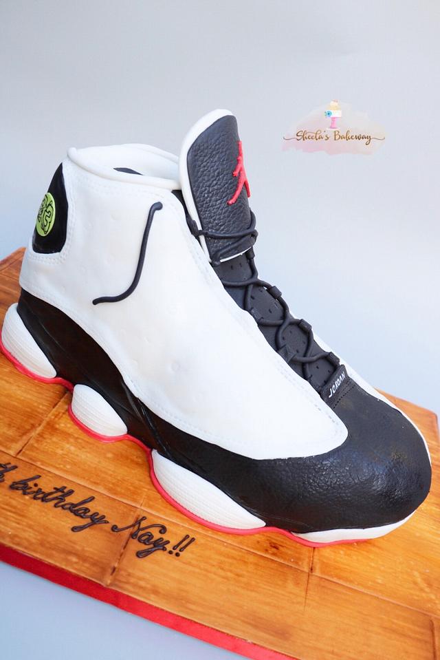 Jordan Inspired Sneaker Cake Tutorial with Templates — C G M