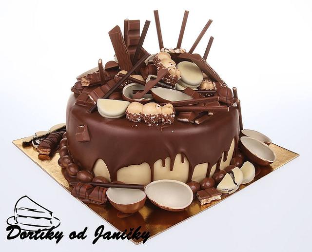 Kinder Chocolate Cake Decorated Cake By Cakesdecor