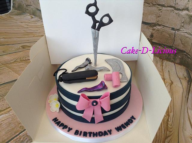 Hairdressers Cake Cake By Sweet Lakes Cakes Cakesdecor