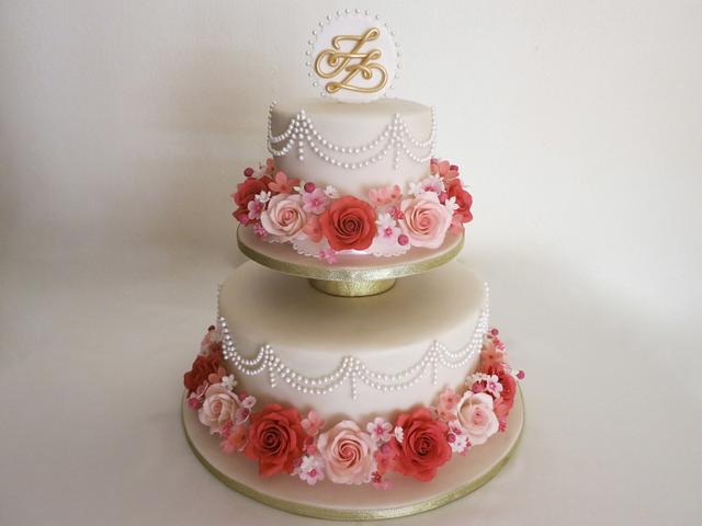 Pink Elegance - Decorated Cake by sheena - CakesDecor